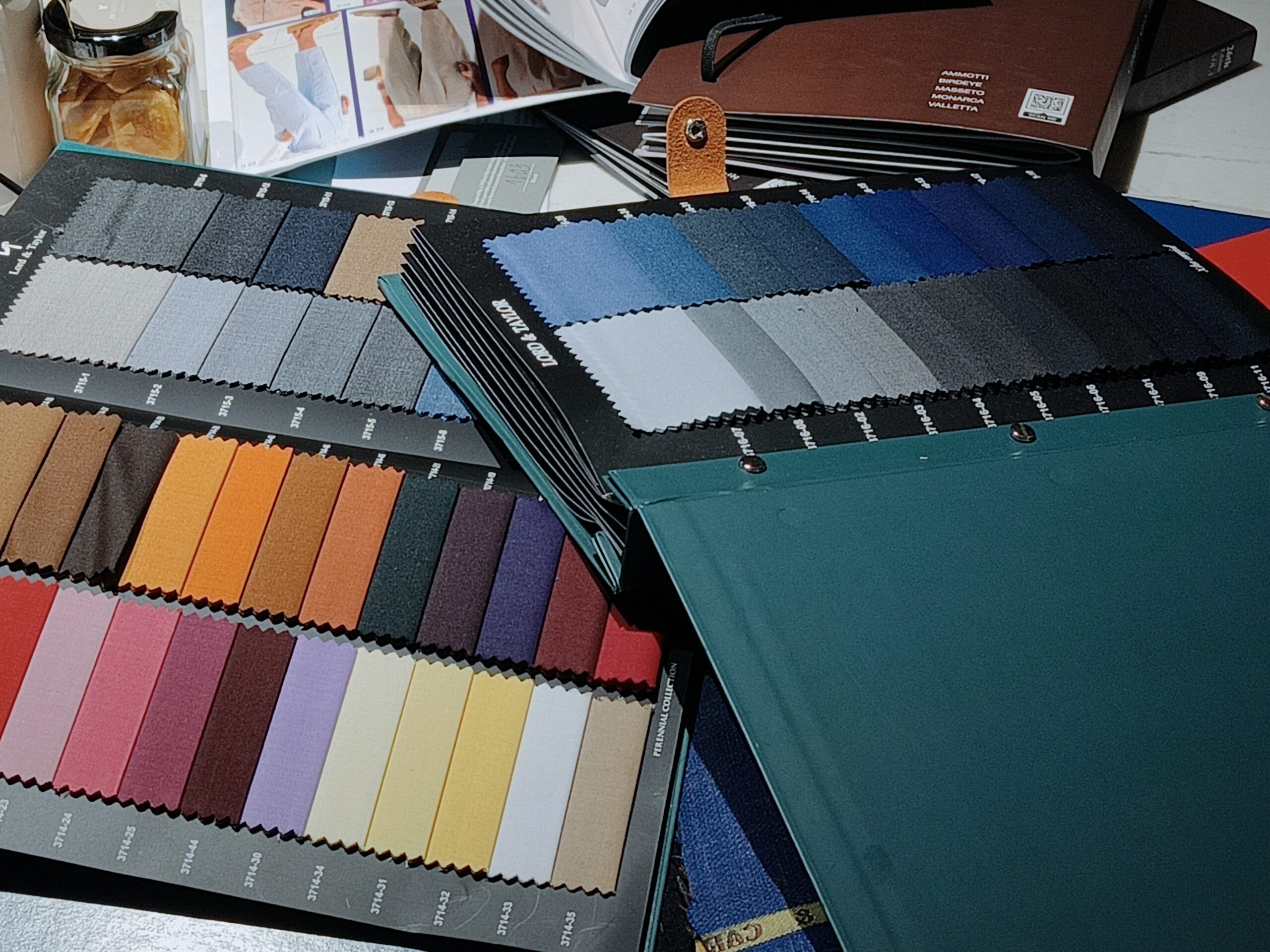 Premium Super 100s wool suit fabric roll